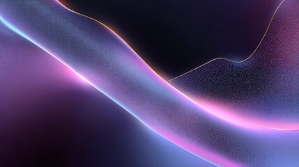 An abstract digital artwork with a dark background featuring flowing colorful lines resembling paths of early computer g