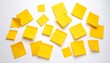 © Langka - Yellow sticky notes scattered on a white surface