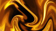 © Jomizu - Abstract liquid gold flow on dark background
