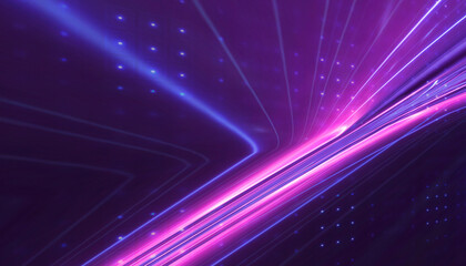 Wall Mural - abstract futuristic neon background, glow, light reflection.