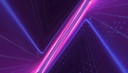 Wall Mural - abstract futuristic neon background, glow, light reflection.