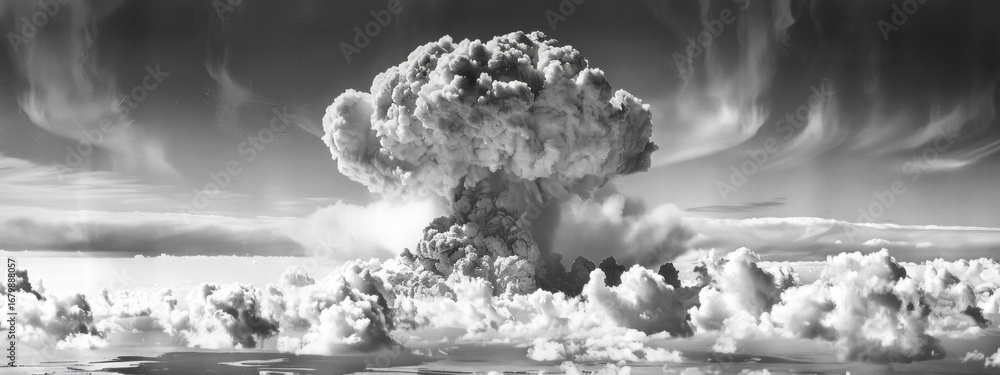 Nuclear explosion: atomic eruption, thermonuclear blast, radioactive ...