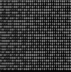 binary code stream matrix for data, technology or computing concept, seamless pattern design