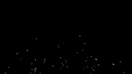 Party Confetti Explosion Effect for Events and Celebration. confetti particles exploding and flying in all directions. Concept for celebration videos, party intros, event highlights, wedding videos,