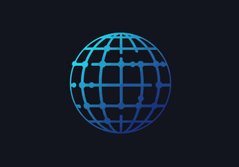 Digital Globe: A Symbol of Global Technology and Connectivity.