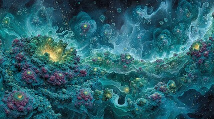 Wall Mural - Colorful Nebula In Deep Space