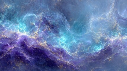 Wall Mural - Abstract Colorful Space Nebula Background