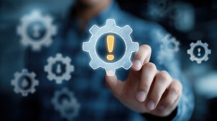 Incident management, business technology concept. Operational excellence in IT operations. Process of efficiently identifying, diagnosing and resolving unexpected problems that occur in IT systems.
