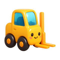 Wall Mural - png cute cartoon forklift toy