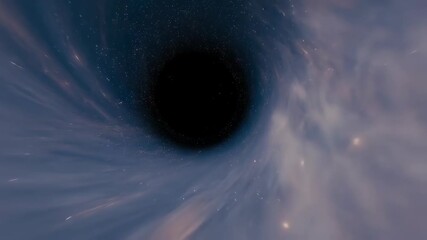 Wall Mural - Black hole in the space galaxy