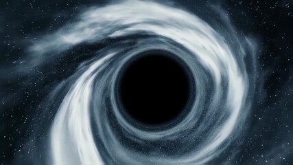 Wall Mural - Black hole in the space galaxy