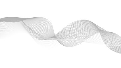 Wall Mural - abstract vector composition of wave lines on transparent background, research presentations, and bus