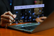 © WICHAI - Digital calendar and scheduling management concept with businessman pointing date on virtual planner, symbolizing time management, appointment booking, business planning, and productivity tools.