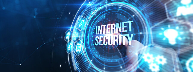 Concept of cyber security, information security and encryption, secure access to personal information, secure Internet access, cybersecurity.