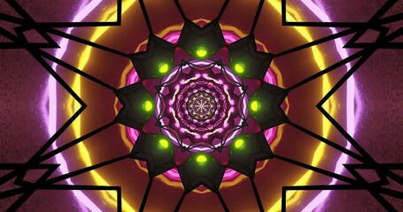 Wall Mural - colorful kaleidoscopic patterns swirl and blend into each other, creating a mesmerizing display. thi