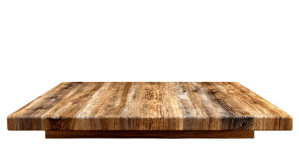 Rustic Aged Wooden Surface With Visible Grain and Texture, cut out transparent