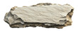 © PNGuin Studio - Rough stone slab with flat central surface, isolated on transparent cutout background