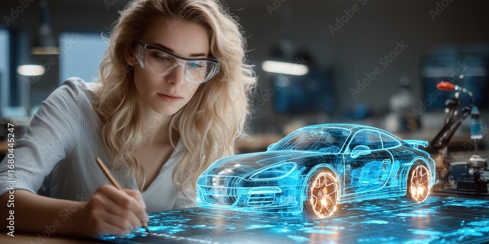 Automotive designer uses 3D holographic technology to visualize and ...