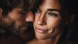 © NovaVision - An intimate portrait of a loving couple sharing a moment of tender affection, close up.