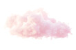 © HASAN - Fluffy pink cloud on white background png isolated on... isolated on a transparent background