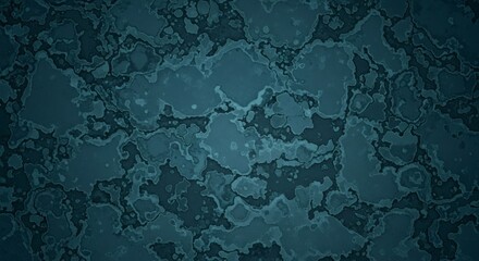 Wall Mural - abstract swirling pattern in shades of dark teal