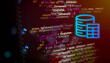 © Narong - Python code for database connection with glowing neon database icon, symbolizing backend development, data engineering, and software infrastructure on a dark screen background.