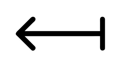 Simple Back Arrow navigation symbol