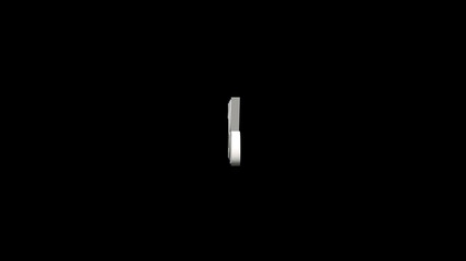 Abstract 29% Percentage text. 3D 29% Percentage loop animation. 29 Percentage 3D text rotation on black background for promotional video, motion graphic element