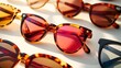 © eno - Stylish sunglasses collection, featuring various designs and colored lenses, perfect for sunny days.
