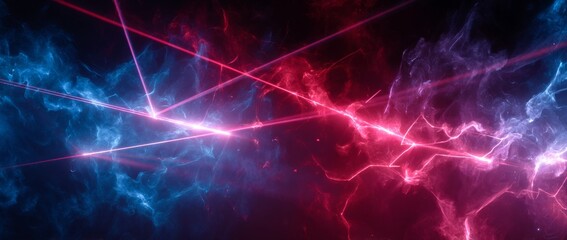 Wall Mural - the concept of galaxy exploration and futuristic technology is illustrated by an abstract cosmic sce