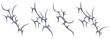 © ANik - 3D mercury liquid metal tribal patterns set. Abstract neo tribal ornament. Y2k tattoo.