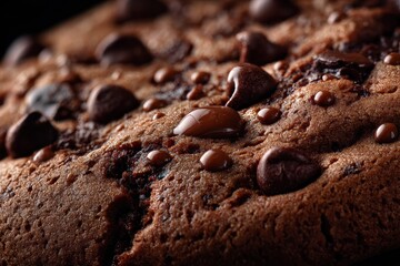 Wall Mural - Close up of a tempting chocolate cookie