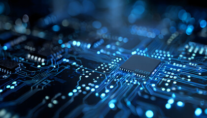 high-tech circuit board background, abstract digitaltechnology presentations, lectronic components, 