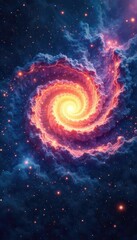 Wall Mural - a celestial swirl of cosmic dust and light, representing the vastness and mystery of a divine univer
