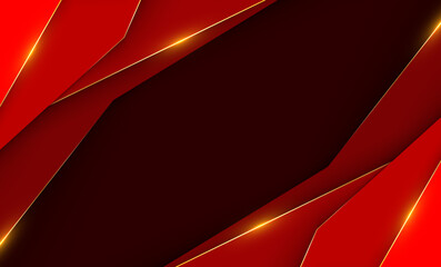 Wall Mural - red abstract background with dynamic waves and modern design pattern