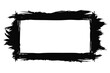 © FEROZA - Abstract Black Brushstroke Frame with White Space for Text or Content