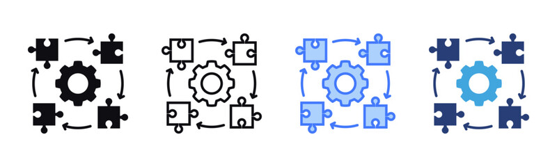 Integration Module icon sheet multiple style collection