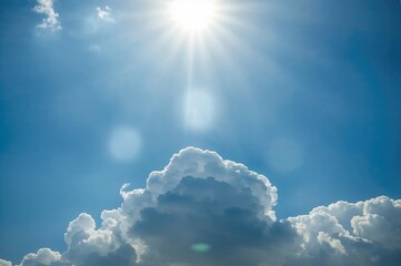 Wall Mural - a powerful spiritual message illuminated by a hopeful beam from the sky.
