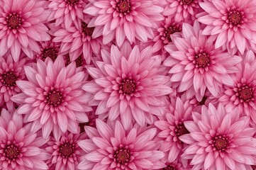 Canvas Print - creative floral design featuring a pink dahlia against a natural backdrop