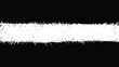 © Artskrin - Vector design with a single thick horizontal white brush stroke across a black background, resembling a rough paint stripe or grunge divider.