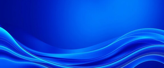 Wall Mural - Abstract blue wave pattern background, dynamic modern banner design template, flyer, ocean