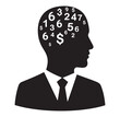 © MOHIBULLA - Silhouette of a businessman thinking about money and numerical calculations