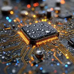 computer_and_technology_mixed_background_with_dew