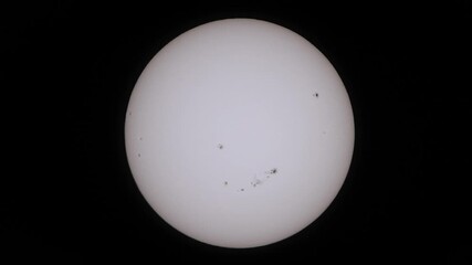 Wall Mural - Active Sunspots During Solar Cycle – Telescopic View