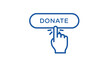 © Sameer Talib - Hand clicking on a donate button