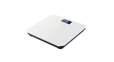Isolated bathroom scale with digital display for weight measurement, health and home use