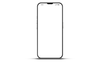 Wall Mural - realistic smartphone mockup. mobile phone vector with isolated on white background. device front vie