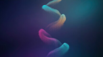 Wall Mural - abstract colorful swirls of light and particles on dark background