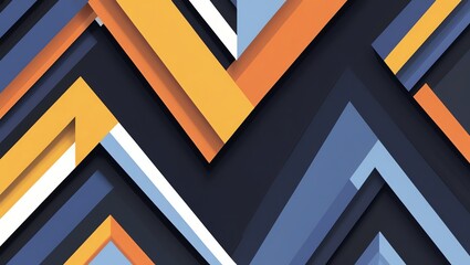 Wall Mural - abstract geometric design: interplay of colors and shapes