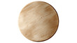 © tiwi - Top view of a round light beige wooden table top.  Smooth, even grain